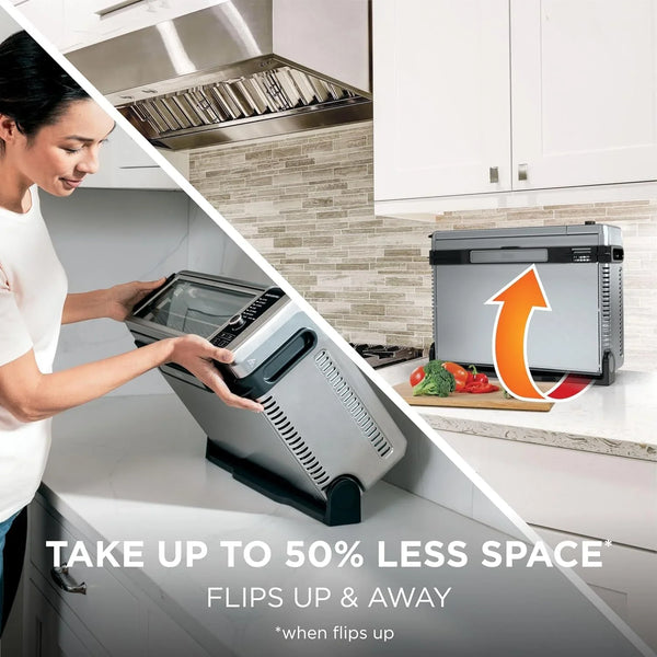 Ninja Digital Air Fry Countertop Oven, 8-In-1, XL, Silver, SP101 | Air Fry, Air Roast, Broil, Bake, Toast, Bagel, Dehydrate, Keep Warm, 1800W, Flip up & Away8