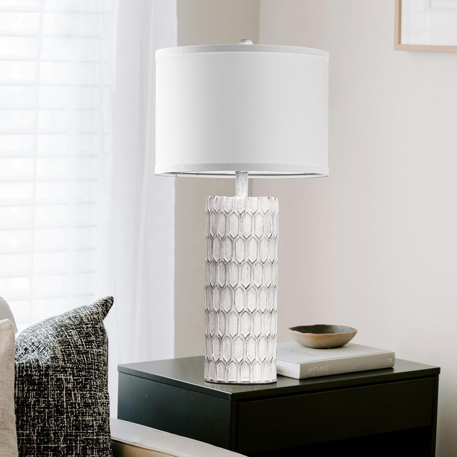 26-modern-farmhouse-table-lamps-for-living-room-set-of-2-rustic-antique-bedside-lamps-for-bedroom-nightstand-grey-white-resin-traditional-table-lamps-with-white-fabric-shade-bulbs-included