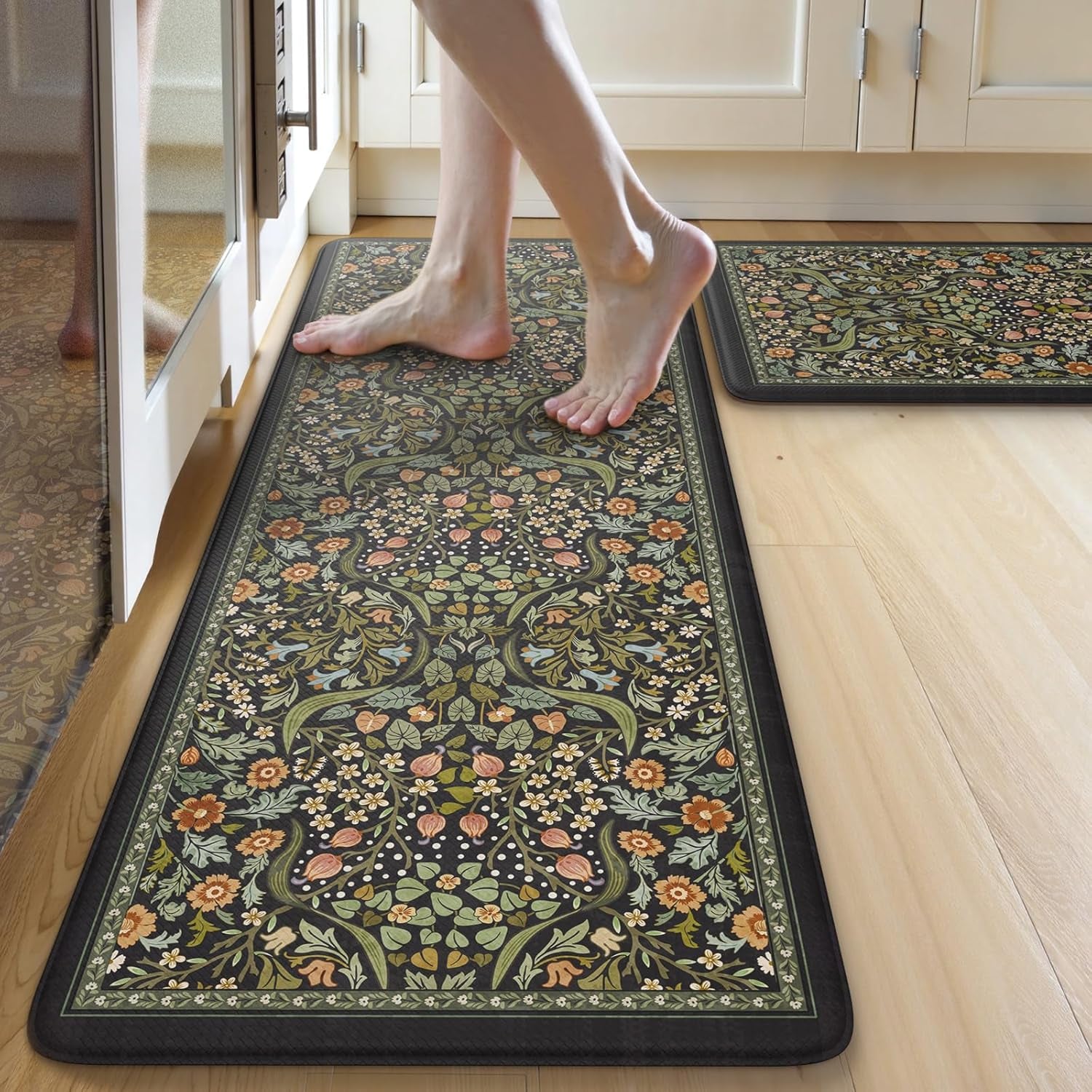 kitchen-mats-for-floor-kitchen-rugs-sets-of-2-non-slip-washable-kitchen-mats-cushioned-anti-fatigue-2-piece-black-sink-rug-waterproof-laundry-room-rug-comfort-standing-desk-mat-for-office