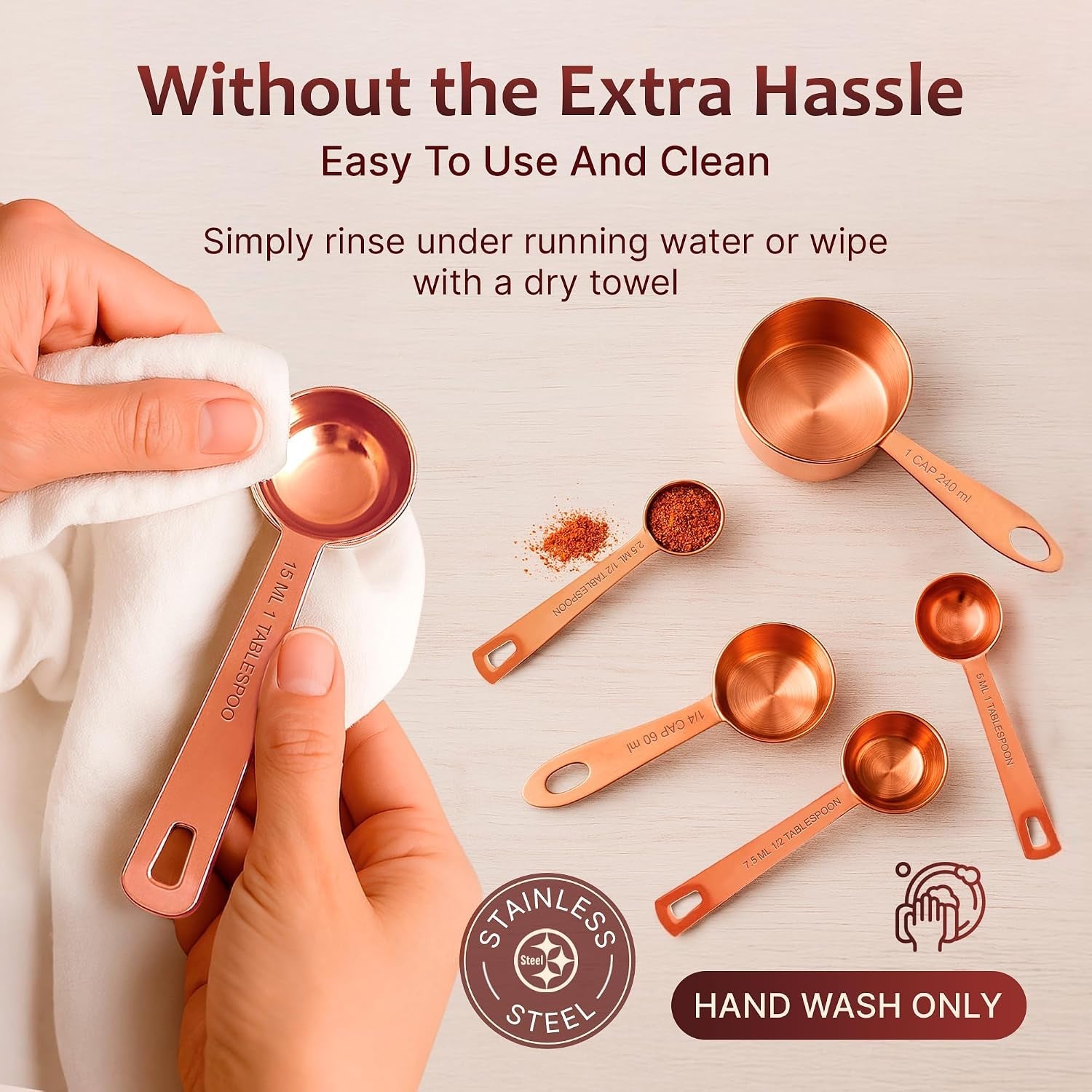 measuring-cups-and-spoons-set-of-9-utensils-for-dry-and-liquid-ingredients-copper-kitchen-accessories-rose-copper-decor-for-home-stackable-sturdy-stainless-steel