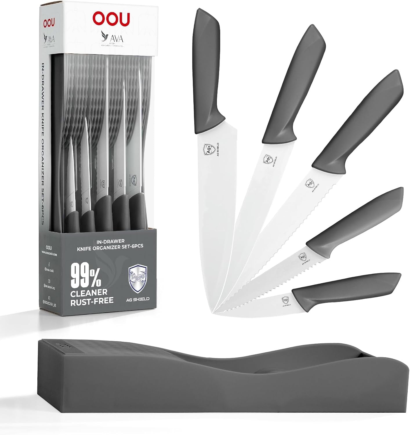 in-drawer-kitchen-knife-set-space-saving-cutlery-and-kitchen-organizer-includes-chef-bread-santoku-utility-and-paring-knives-6-piece-knives-sets-gray