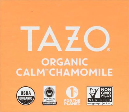 TAZO Calm Chamomile Herbal Tea Bags, Caffeine Free Blend, 16 Total Tea Bags | Chamomile Herbal Tea with Hibiscus, Spearmint, Rose Petals, Lemongrass and Peppermint - Caffeine Free for a Relaxing Bedtime12