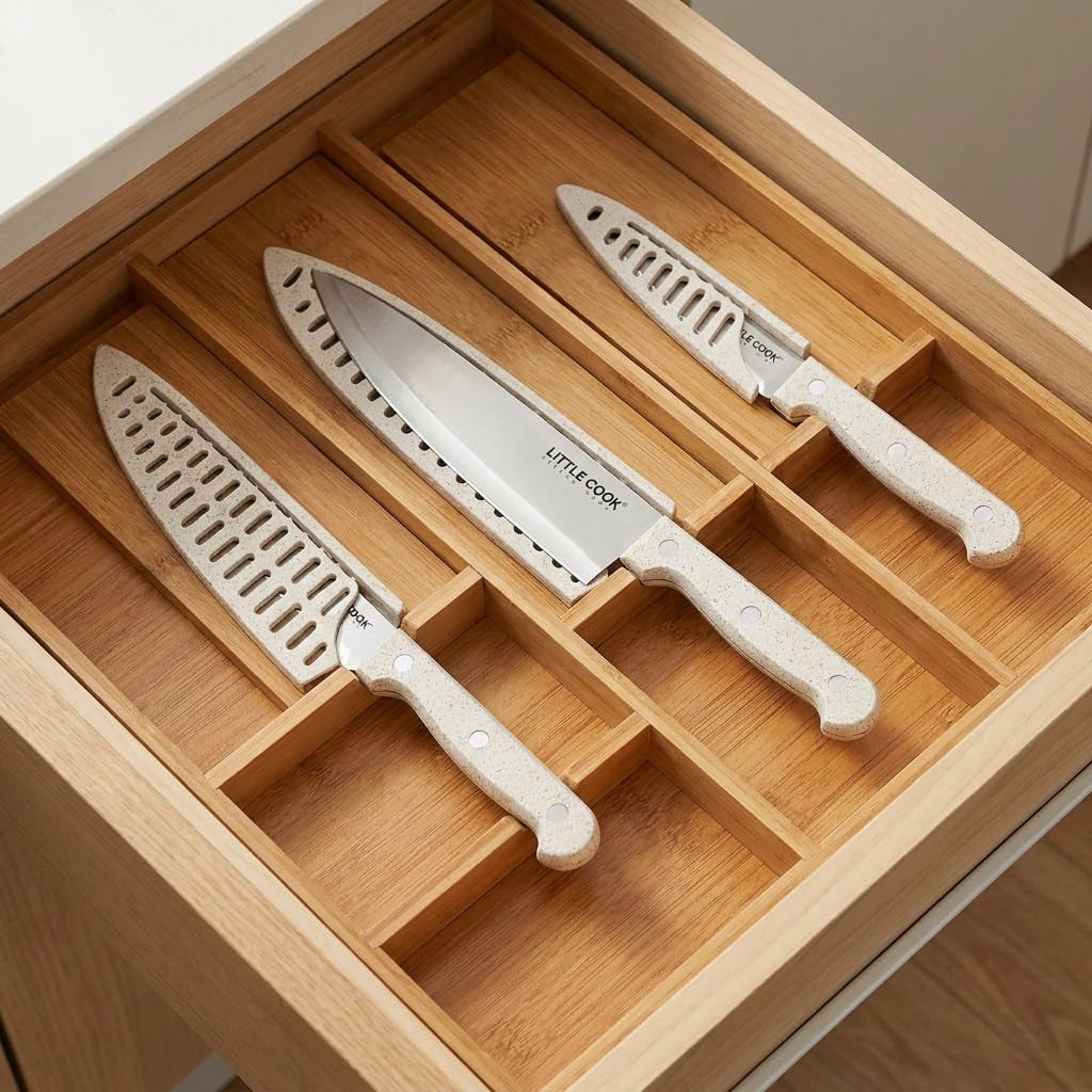 little-cook-3-piece-knife-set-chef-knife-set-with-sheaths-wheat-handle-innovative-wheat-handle