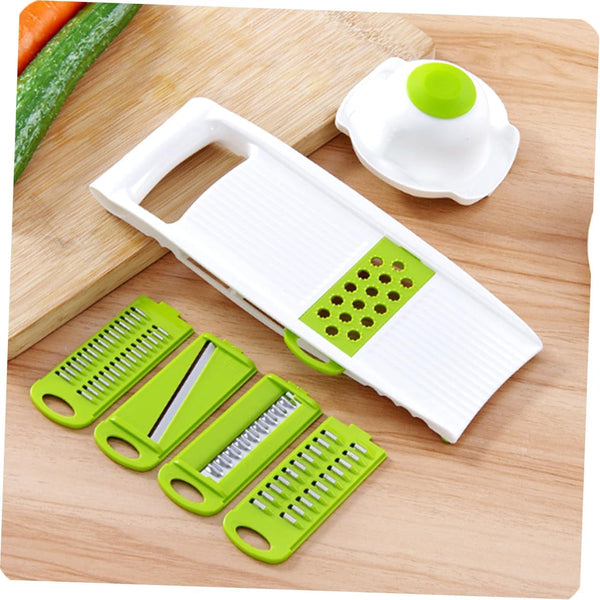 Multifunctional Vegetable Slicer with 5 Blades ABS Stainless Steel Kitchen4