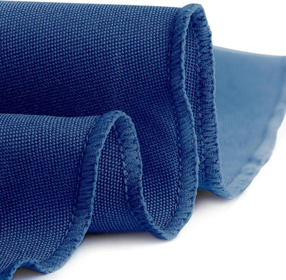 round Tablecloth - 70 Inch Royal Blue round Table Cloth for 24 to 48 Inch round Tables - Heavy Duty Washable Fabric - for Buffet Table, Holiday Party, Dinner, Wedding & Baby Shower3