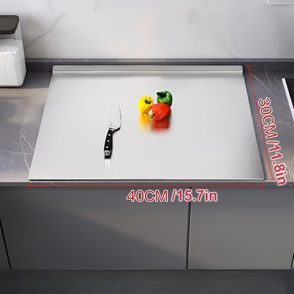Stainless Steel Cutting Boards for Kitchen, Kneading Cutting Board Mats, Metal Cutting Board for Meat, Fruits, Vegetables, Bread, and Baking Small Cutting Boards (40 X 30Cm/15.7 X 11.8 In)3