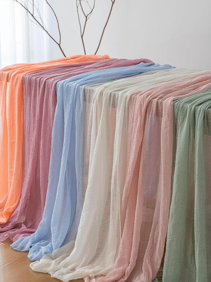 Sage Green Cheesecloth Table Runner 120 Inches Fall Party Home Decorations | for Wedding Baby Shower Bridal Shower Birthday Engagement Party 10FT Sheer Rustic Boho Farmhouse Dining Holiday Decor8