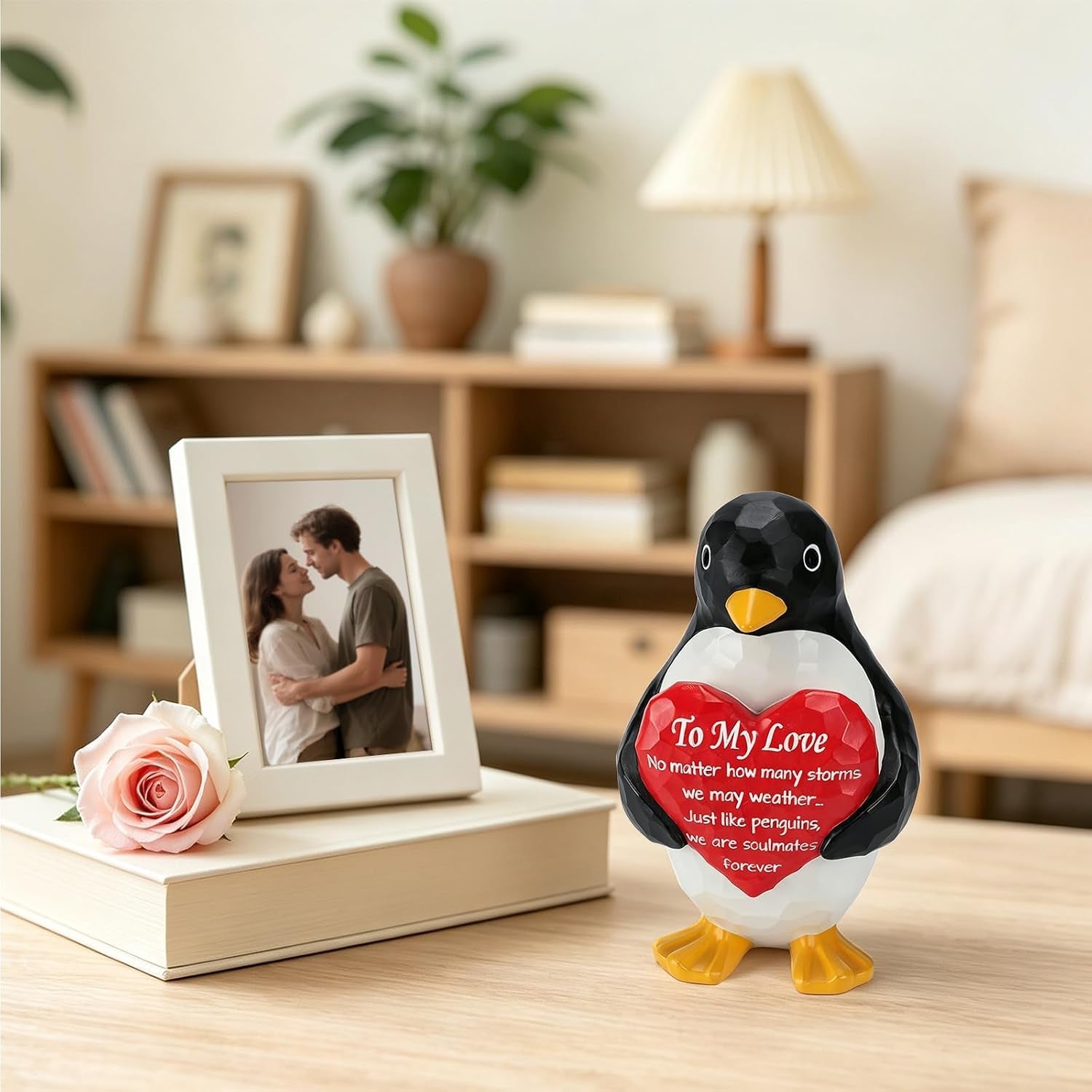 anniversary-birthday-gift-for-women-men-couple-penguin-figurine-for-her-him-i-love-you-gifts-for-boyfriend-girlfriend-birthday-gift-for-wife-husband-fiancee-valentines-heart-hand-painted-penguin-statue