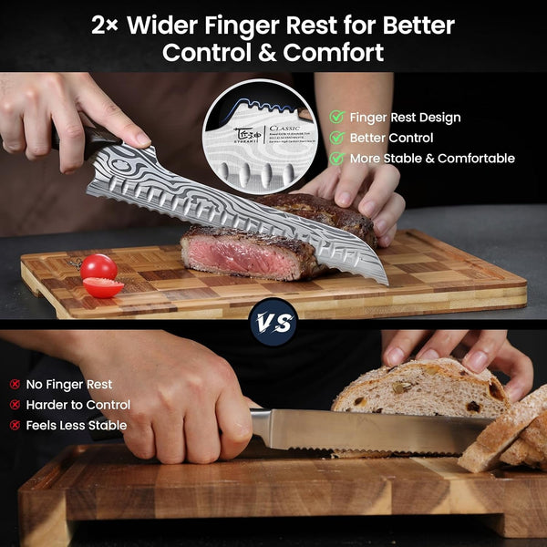 2026 New Upgraded Offset Bread Knife for Homemade Bread, 10.5 Inch5