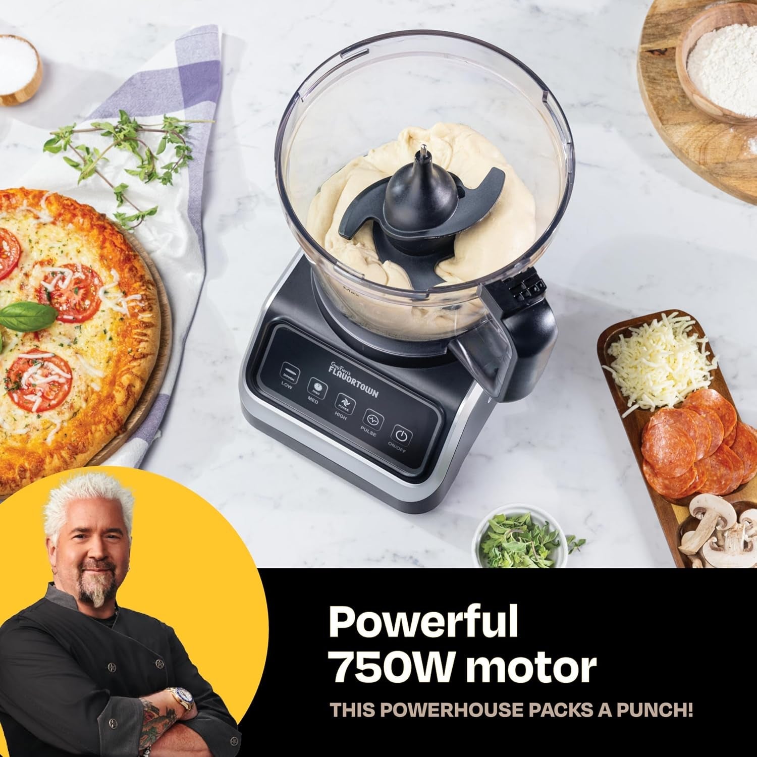 food-processor-4-speed-control-with-easyfeed-chute-750w-motor-8-cup-bowl-vegetable-chopper-mixer-smoothie-maker-dough-kneader-baby-food-meal-prep-black-easyfeed-chute-with-chopping-slicing-shredding-and-dough-mixing-for-fast-meal-prep-and-homemade-recipes