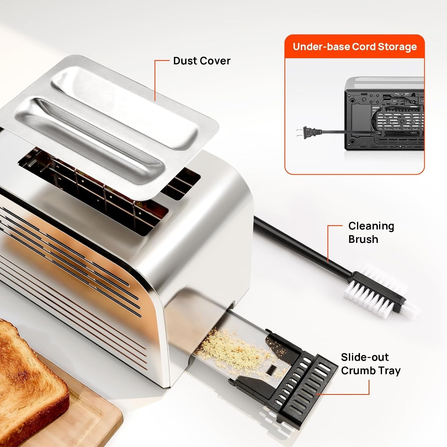 smart-touch-screen-2-slice-toasters-with-6-browning-levels-timer-reheat-defrost-cancel-extra-wide-slots-removable-crumb-tray-auto-pop-up-anti-jam-peak-925w-full-stainless-steel-body