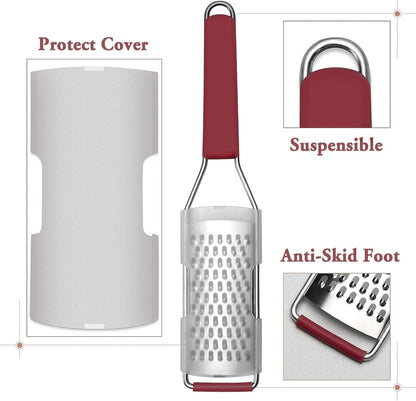 Cheese Grater Citrus Zester Lemon Zester, Pack of 3, Red7