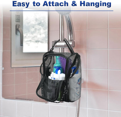 Mesh Shower Caddy Toiletry Organizer Hanging Shower Tote Bag, Quick Dry Shower Organizer Portable Bath Bag with Durable Zippers & Side Pockets for Travel, Gym, Swimming, Beach and Camp5