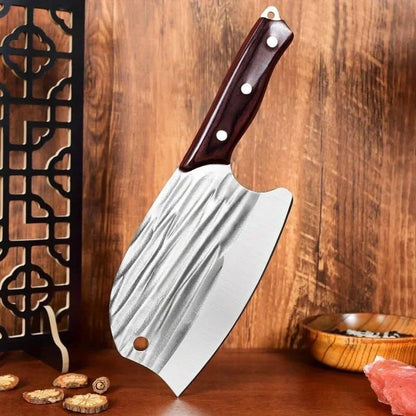 Meat Cleaver,Cleaver Knife Ebony Handle 5Cr13Mov Steel Forged Knife Handmade Slicing Knife Kitchen Boning Knife Butcher Knife, LAMAJIGA58443