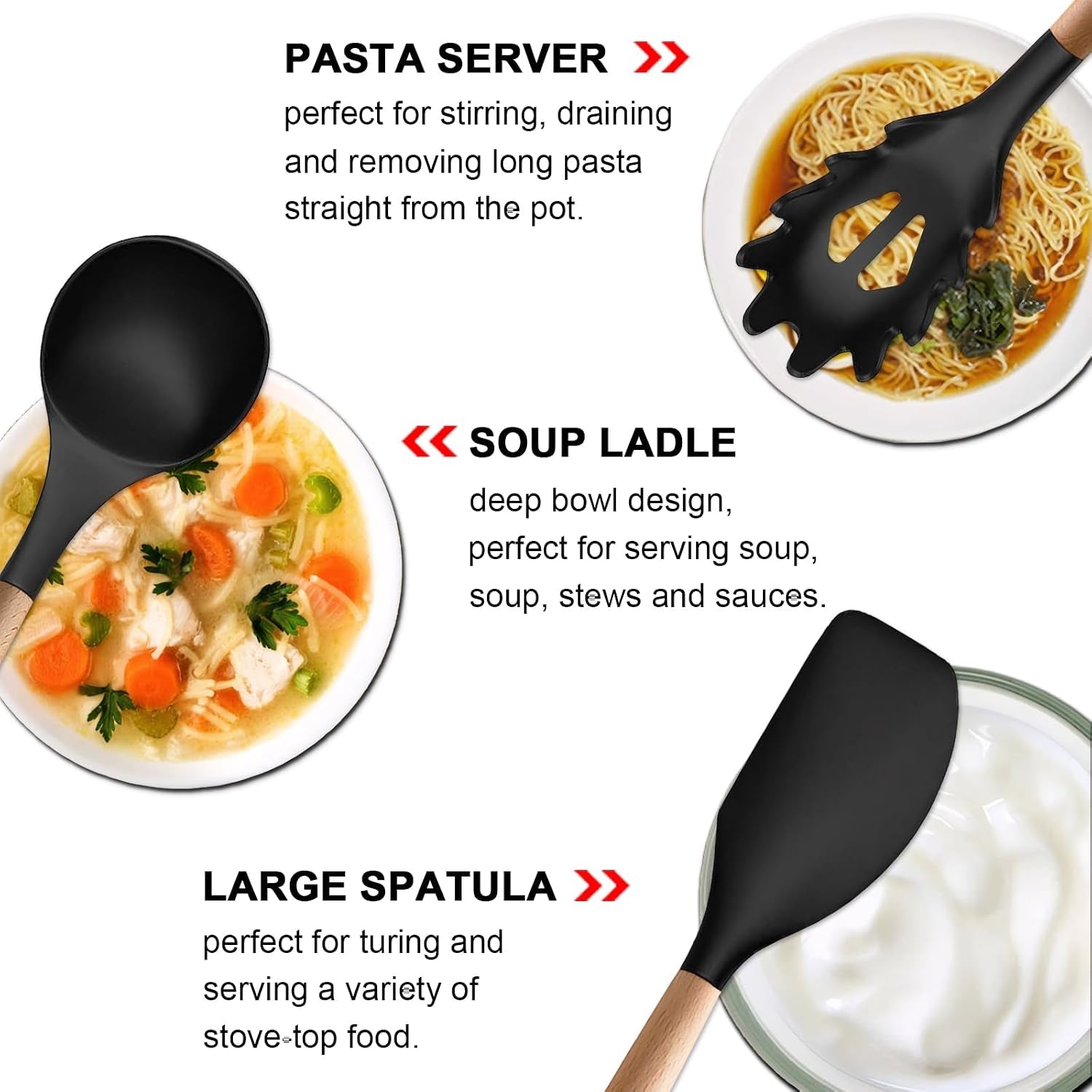 silicone-kitchen-utensils-set-of-6-cooking-utensils-set-with-heat-resistant-wooden-handle-nonstick-silicone-spatula-spoon-turner-ladle-cooking-kitchen-gadget-for-cookware-baking-bpa-free