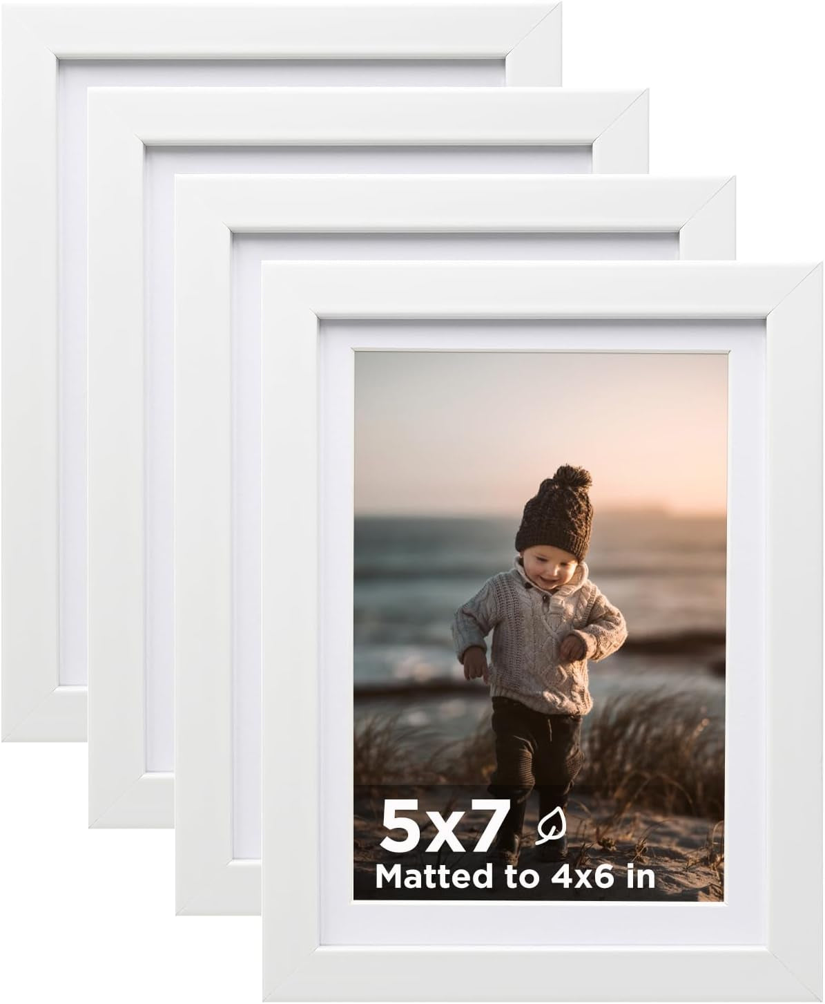 5x7-picture-frame-white-set-of-4-wooden-photo-frames-matted-4x6-with-plexiglass-for-4x6-with-mat-or-5x7-without-mat-for-table-and-wall-display
