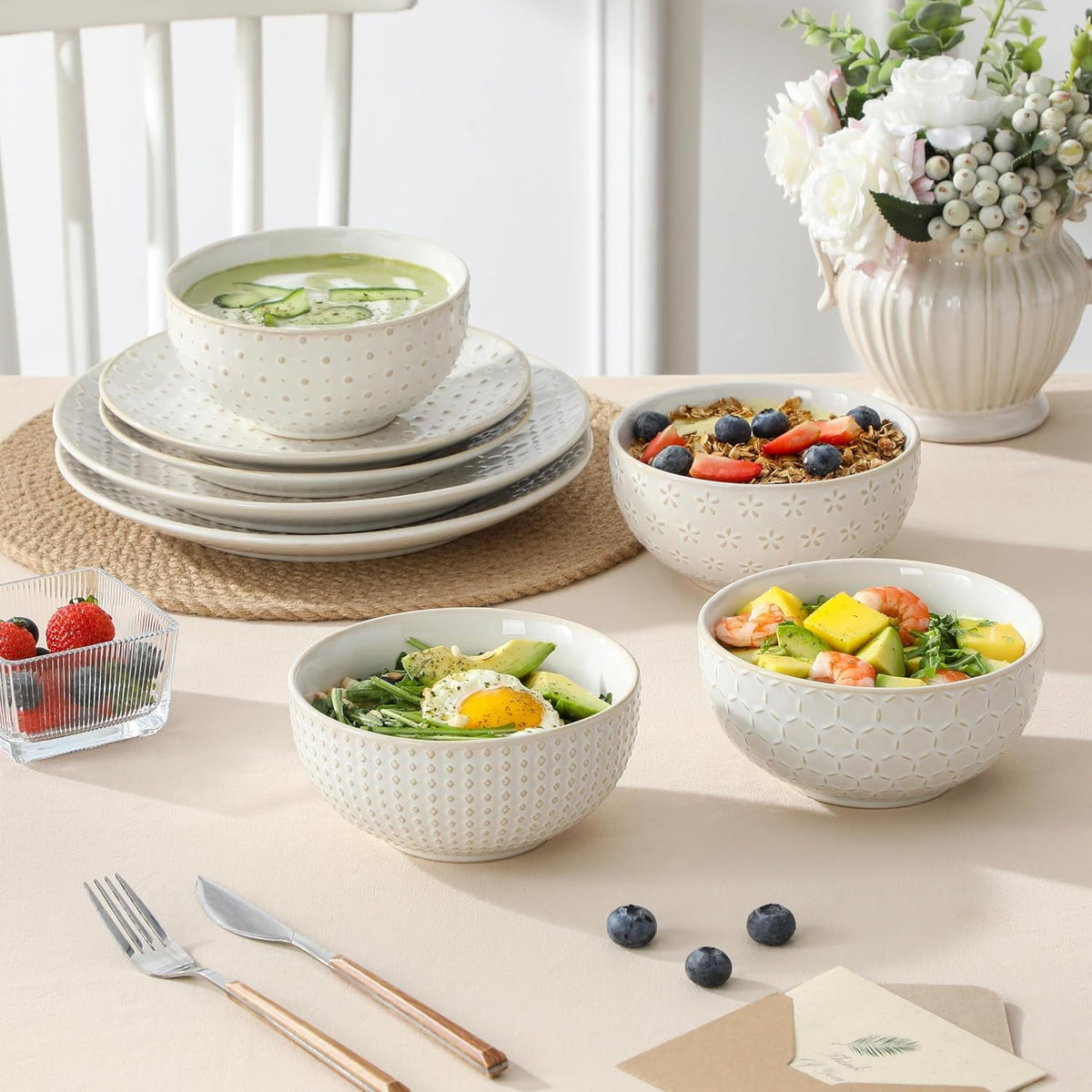 24-piece-farmhouse-dinnerware-set-for-8-embossed-white-stoneware-plates-and-bowls-sets-vintage-relief-ceramic-dish-set-chip-resistant-microwave-dishwasher-safe