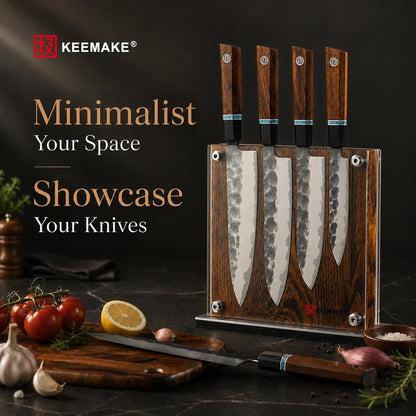 Magnetic Kitchen Knife Block Holder with Acrylic Shield9