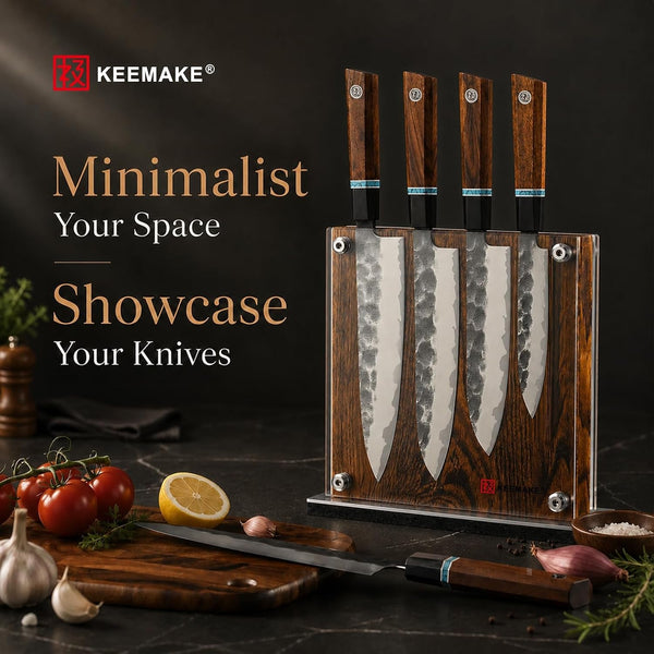 Magnetic Kitchen Knife Block Holder with Acrylic Shield9