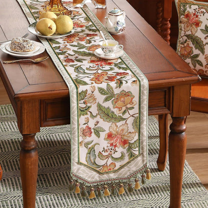 Designer Elegant French Velvet Table Runner,12"X71"-Santiago A7