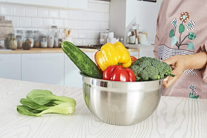 Stainless Steel Mixing Bowl for Baking Cooking and Food Storage Metal Kitchen Aid Mixing Bowls 5 Quart5