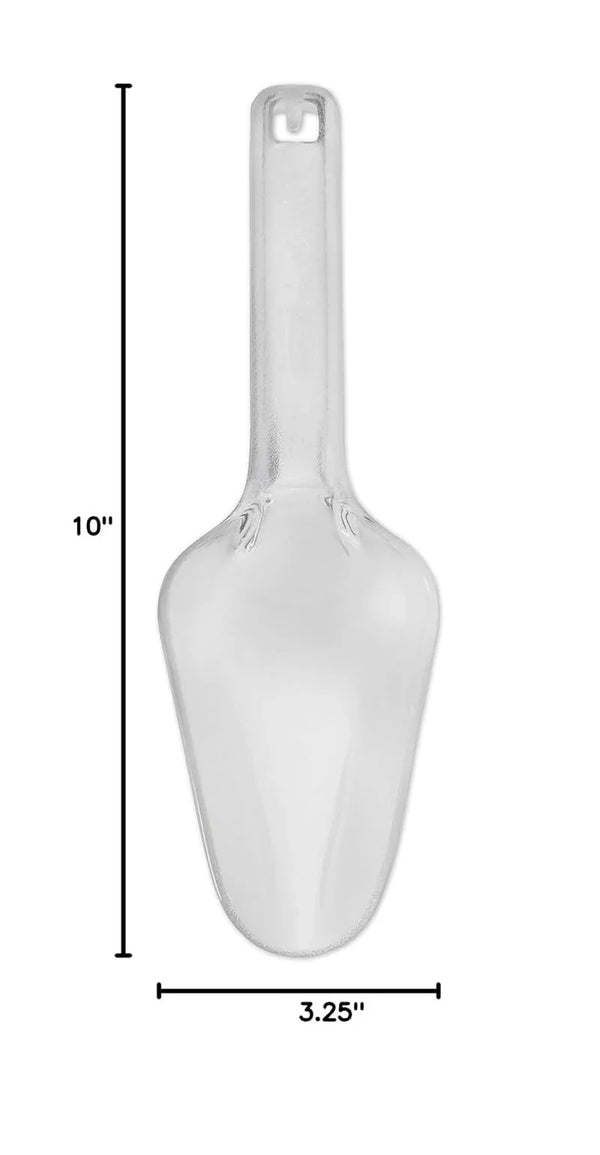 Plastic Utility Ice Scooper, 6-Ounce, Clear, Dishwasher Safe Kitchen Scoop for Weddings/Bar/Ice Bucket/Kitchen/Popcorn8