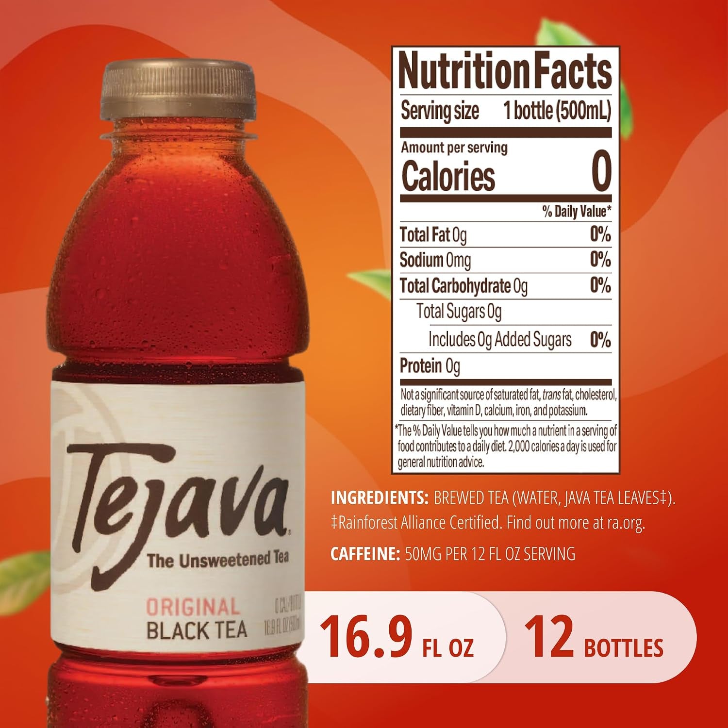 original-unsweetened-black-iced-tea-16-9-fl-oz-pack-of-12-bpa-free-30-rpet-bottles-java-black-tea-leaves-no-sugar-no-sweeteners-33-mg-caffeine-per-8-oz