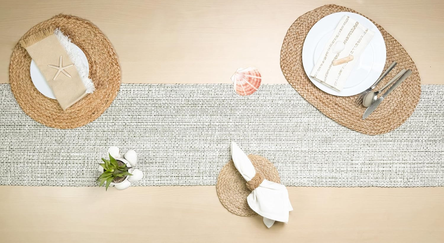 cotton-table-runner-13x72-inch-green-ivory-home-decor