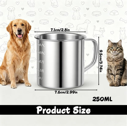 Dog Food Scoop, 1 Cup Stainless Steel Measuring Cup for Pet Food2
