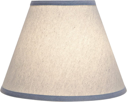 32196A Transitional Empire Shape Spider Construction Lamp Shade in Light Blue, 6" Top X 12" Bottom X 9" Slant Height2
