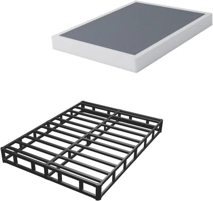 7 Inch Box Spring Queen Mattress Foundation with Easy Clean Cover | 3000Lbs Weight Capacity, Heavy Duty Metal, Non-Slip, No Noise, Easy Assembly4