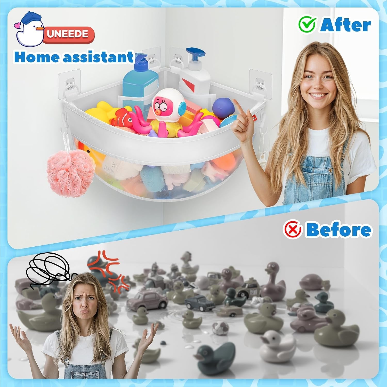 4-32-gallons-corner-mounted-bath-toy-storage-holder-mesh-shower-caddy-for-bathtub-organizer-quick-dry-holder