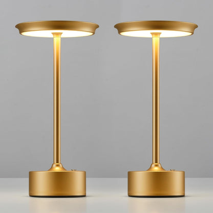Rechargeable Table Lamps Set of 2, Gold Cordless Portable Desk Lamp1