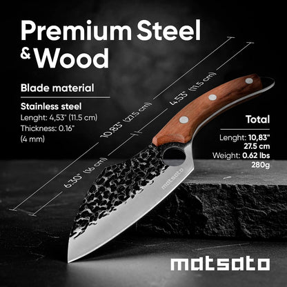 Japanese Steel Chef Knife – Kitchen Knife for Meat & Vegetables2