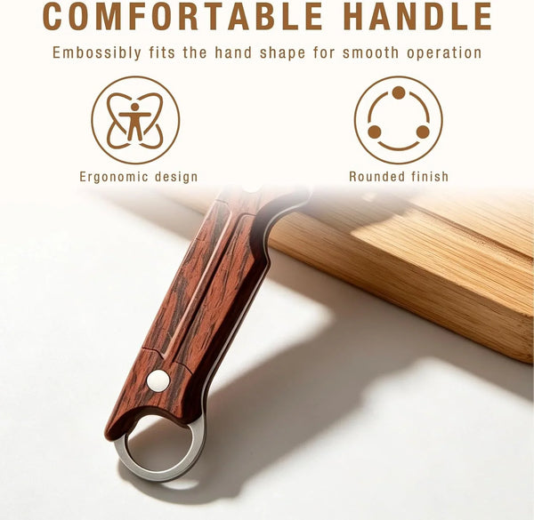 Multifunctional 3-In-1 Vegetable Peeler & Julienne Slicer, Stainless Steel Blade with Ergonomic Wood Handle for Efficient Peeling, Grating, Slicing (2 Pack)6