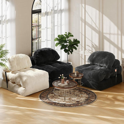 Folding Sofa Bed, Convertible Sleeper Chair with Back Support and Pillow8