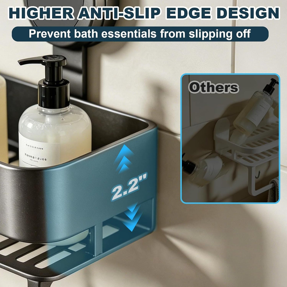 shower-caddy-suction-cup-2-pack-with-hooks-towel-rack-no-drilling