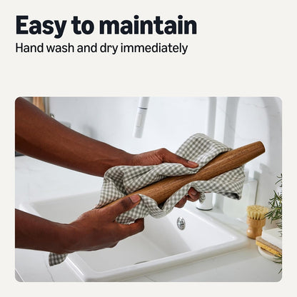 Wooden French Rolling Pin, 17 In., Acacia Wood, Nonstick, Hand Wash Only4