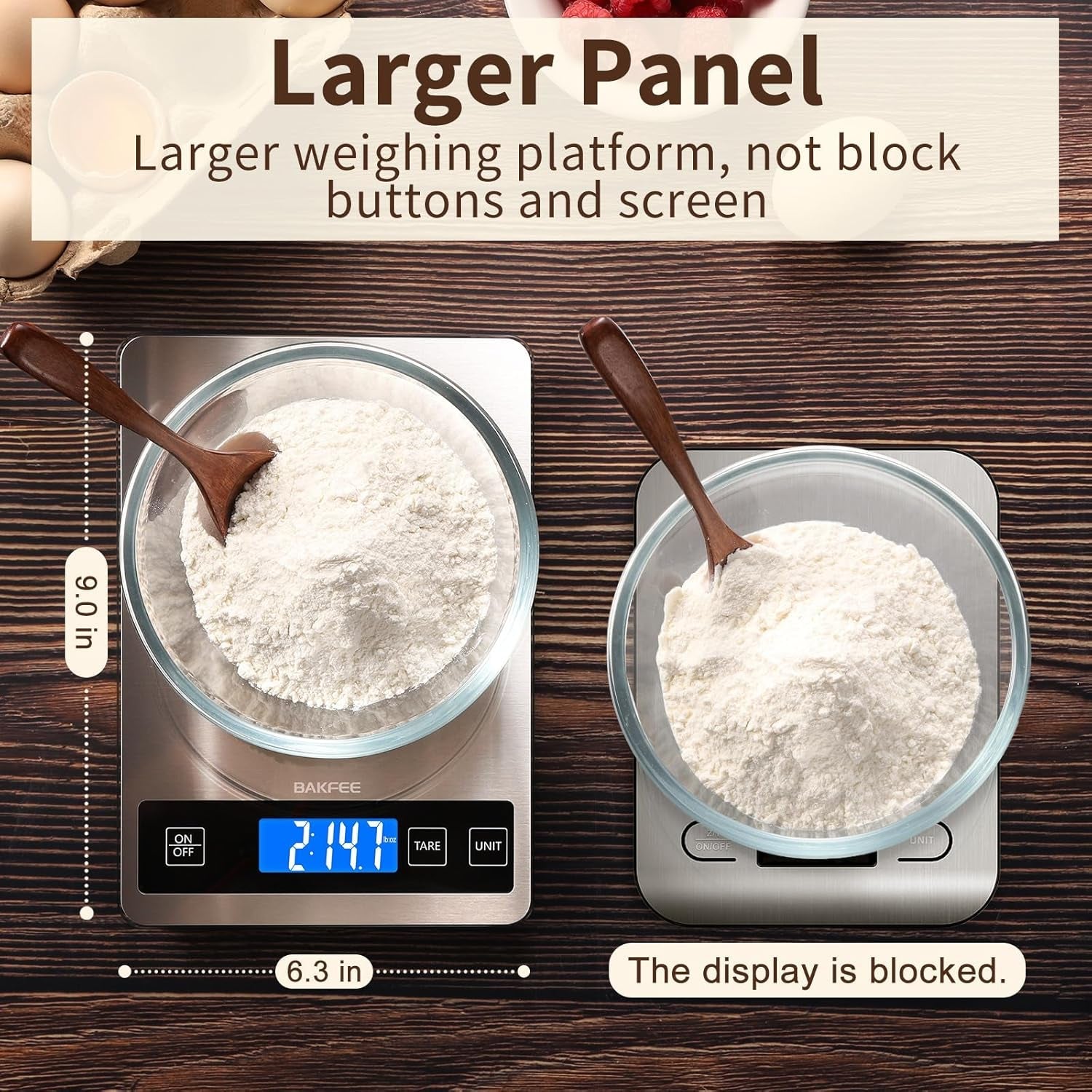 food-scale-33lb-kitchen-scale-with-1g-precision-rechargeable-black-premium-stainless-steel-tempered-glass-splash-resistant-sturdy-surface-usb-c-or-batteries-for-cooking-baking-meal-prep