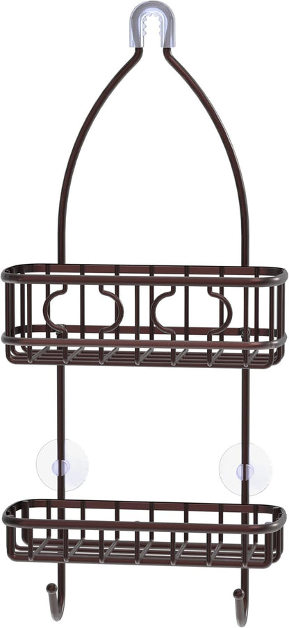 Bathroom Hanging Shower Head Caddy Organizer, Bronze1