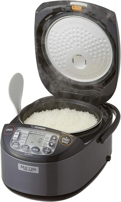 Zojirushi Nl GAC10BM 5.5 Cup Umami Micom Rice Cooker and Warmer (Black) | LCD Controls, Nonstick Inner Pan, Slow-Cook Function2