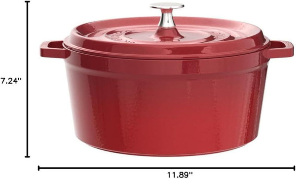 Staub Cast Iron Dutch Oven 5-Qt Tall Cocotte, Made in France, Serves 5-6, Cherry9