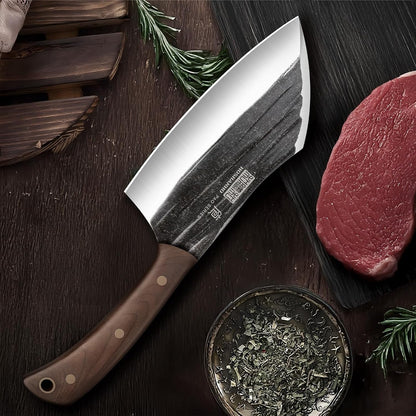 6" Cleaver Knife, Hand Forged Chopper Butcher Meat Cleaver Knife6