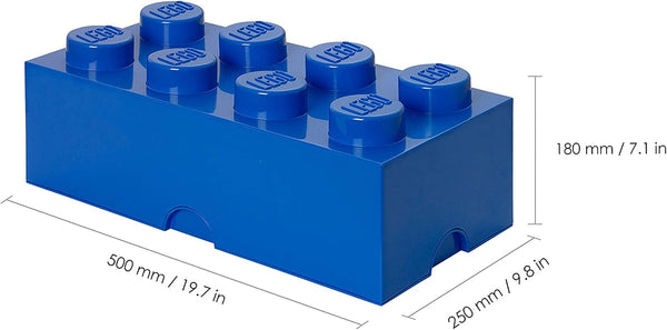LEGO Storage Brick 8 12.1 L Storage Box with Lid Blue3