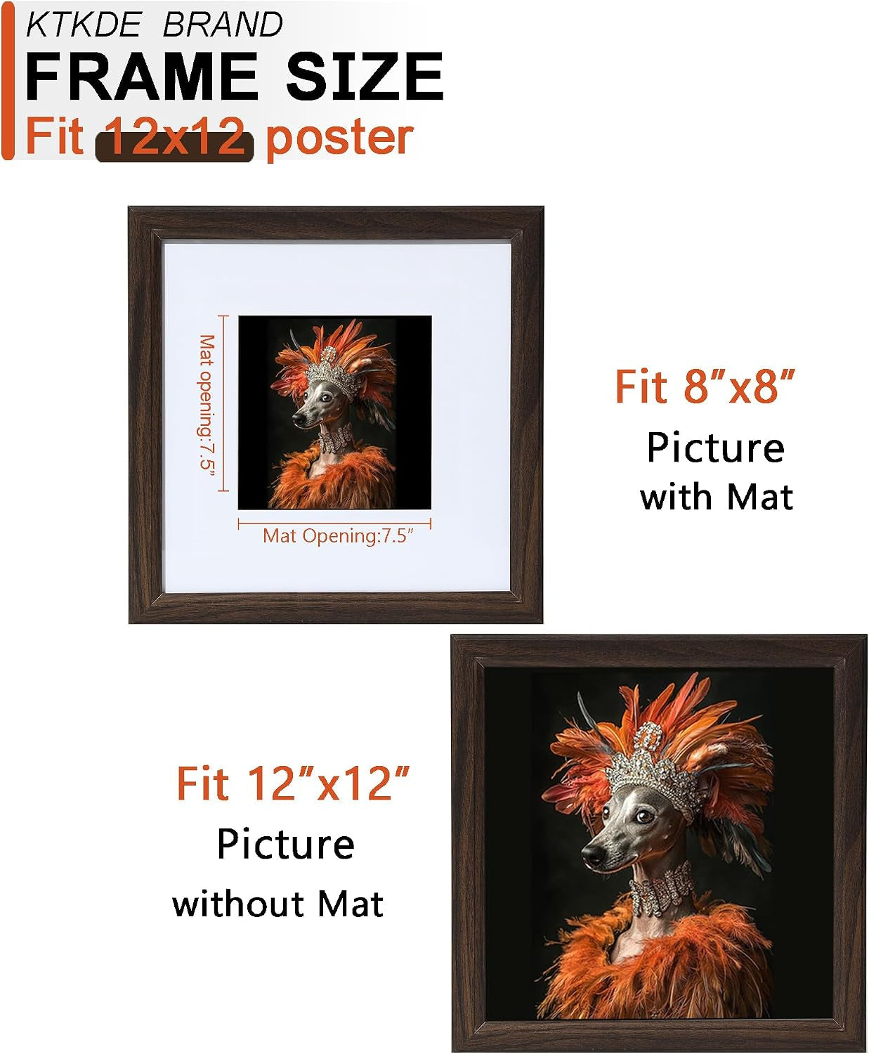12x12-picture-frame-real-glass-display-pictures-8x8-with-mat-or-12x12-without-mat-modern-style-wood-composite-frame-gallery-wall-frame-wooden-walnut-best-gift