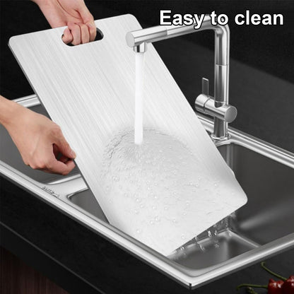 Katori Titanium Cutting Board,100% Pure Titanium Cutting Boards for Kitchen Non Toxic,Double Sided Dishwasher Safe Cutting Board for Meat,Fruits and Vegetables,Easy to Clean(1Pc-L:15.35 * 11.02)3