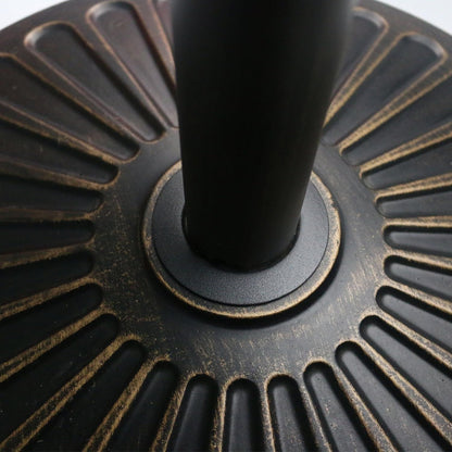 18" 30.2-Lb Heavy Duty round Patio Umbrella Base Antiqued Bronze | 30.2-Lb Resin Umbrella Base Keeps Patio Umbrellas Steady with an Elegant Bronze Finish, and 1.38"-1.8" Pole Fit4