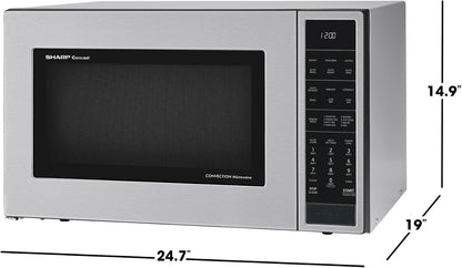 SMC1585KS Convection Countertop Microwave Oven with Removeable 15.4" Carousel Turntable, 1.5 Cubic Feet, 900 Watt, Sensor Cooking, Stainless Steel | 1.5 Cubic Feet, 900 Watt, Removeable 15.4" Carousel Turntable, Sensor Cooking9