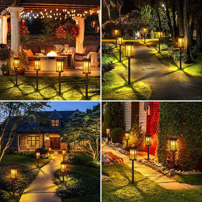 Solar Pathway Lights Outdoor 8 Pack, 2X Bigger Solar Outdoor Lights, Bright Solar Garden Lights Waterproof, Auto On/Off Outdoor Solar Lights for Yard Landscape Path Lawn Patio Walkway6