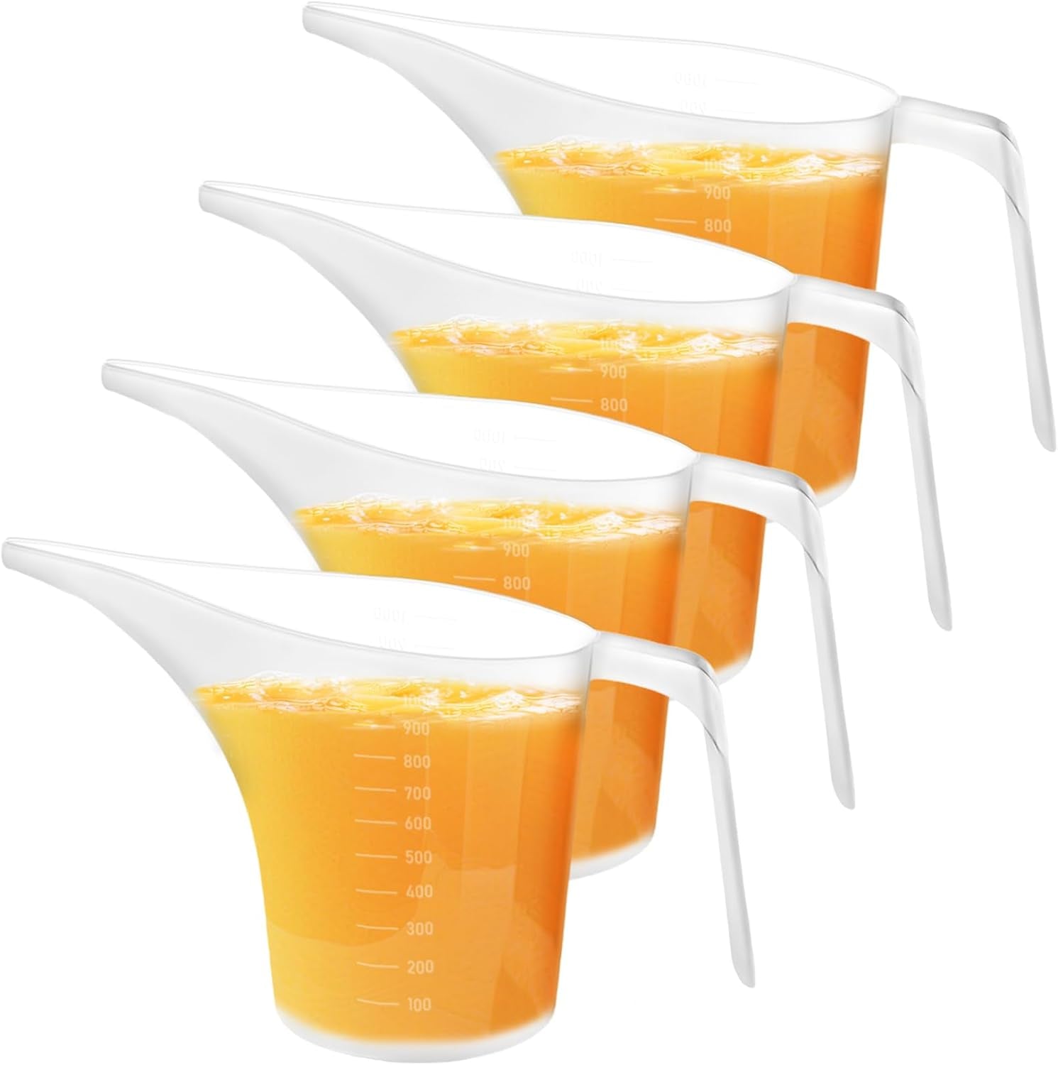 4-pack-measuring-funnel-pitcher-plasticmeasuring-cup-with-long-spout-large-for-bakeware-pancake-batter-muffin-cakes-soap-making-watering-plants1000ml